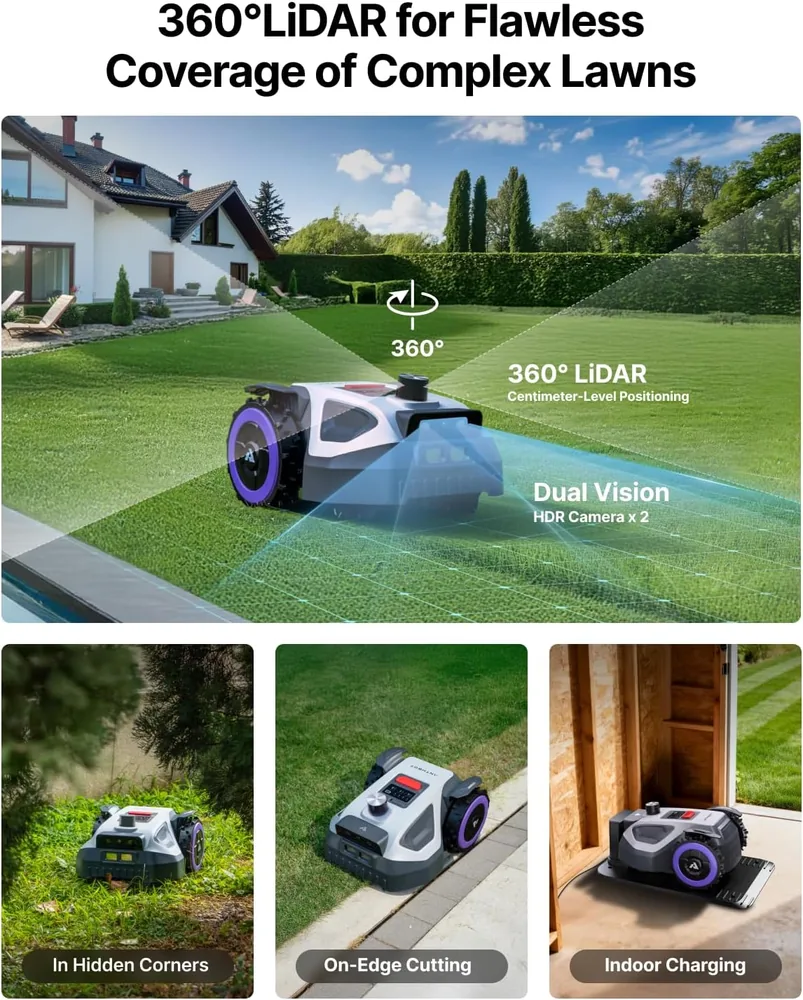ANTHBOT M5 LiDAR robotic lawn mower — alternate view 2