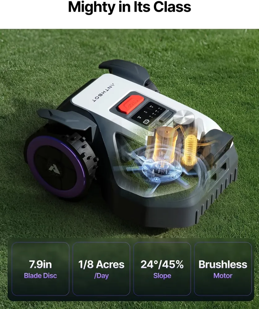 ANTHBOT M5 LiDAR robotic lawn mower — alternate view 4