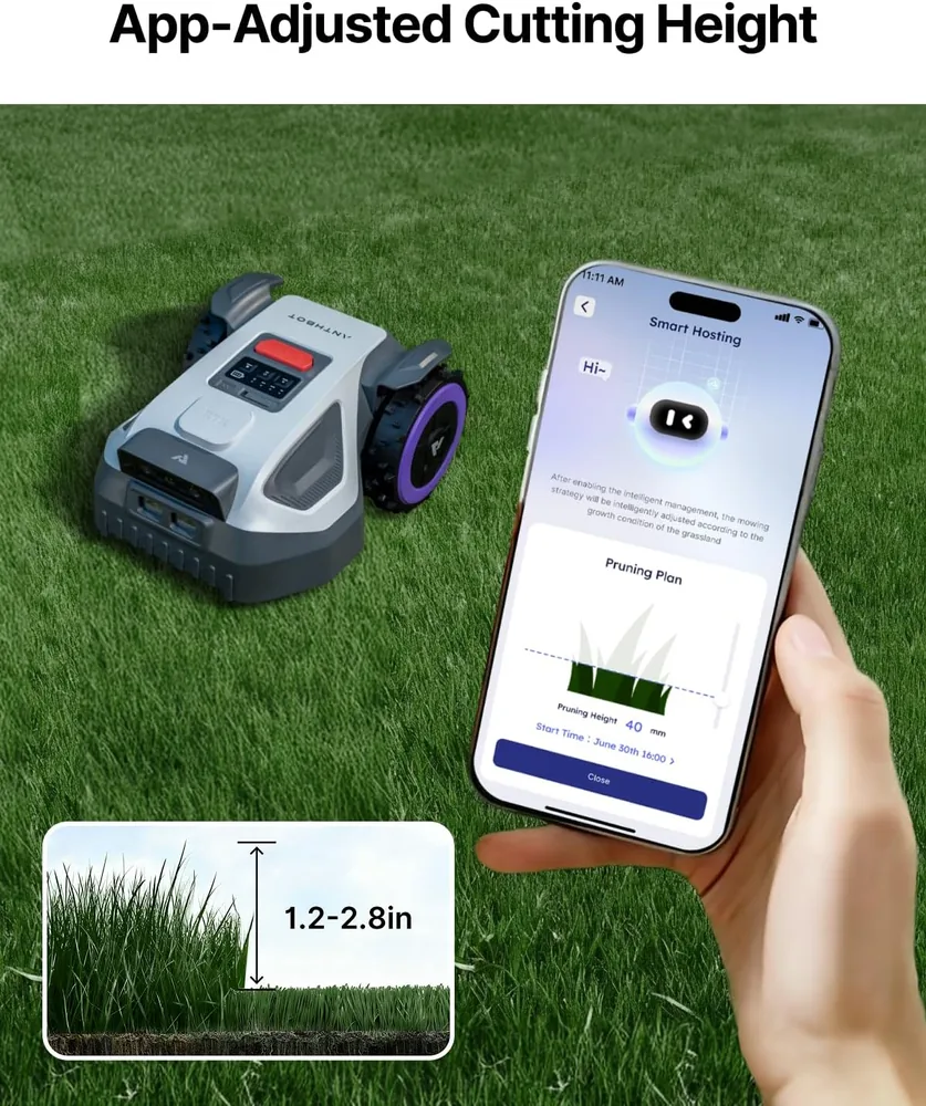 ANTHBOT M9 with Garage robotic lawn mower — alternate view 3