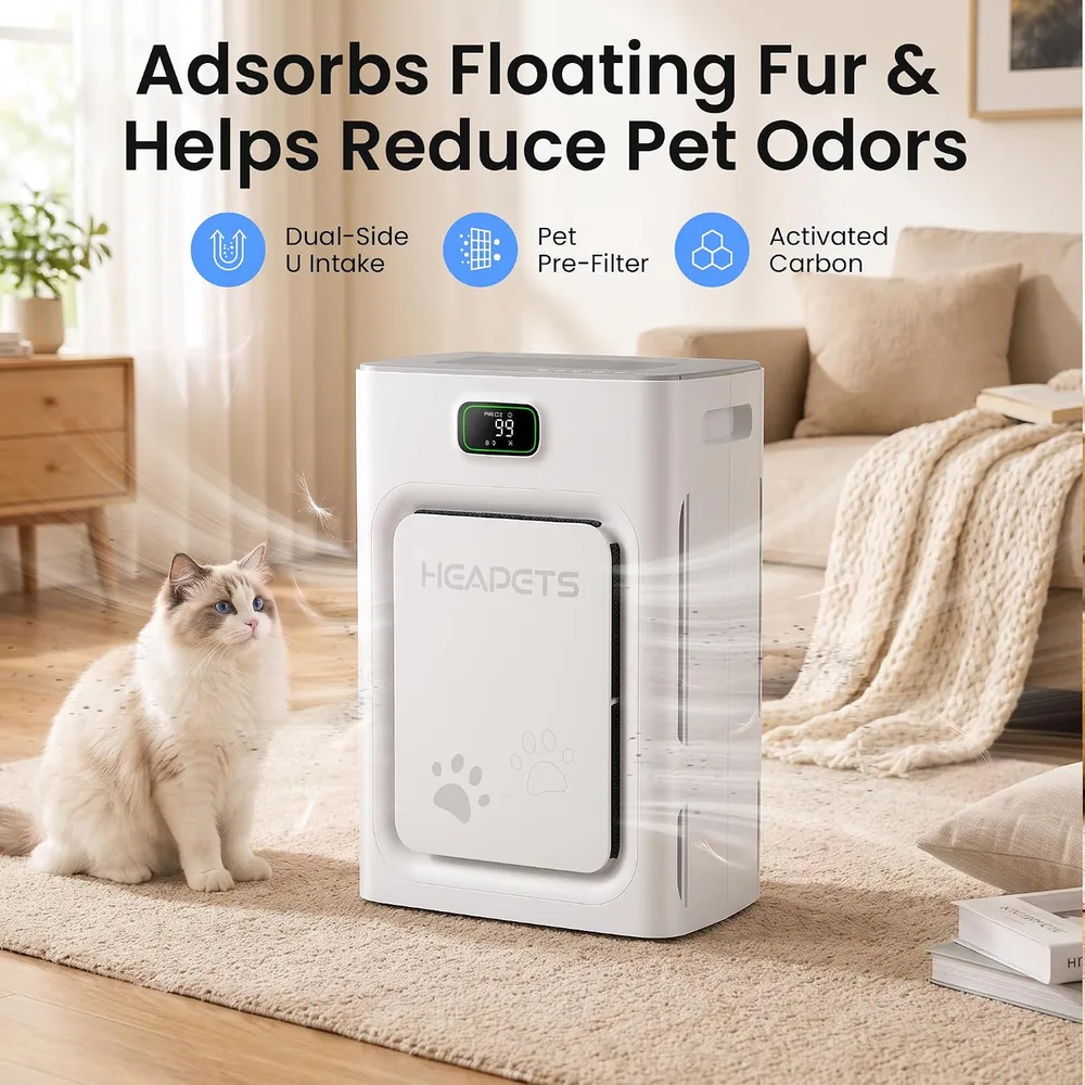 HEAPETS P358 air purifier — alternate view 2