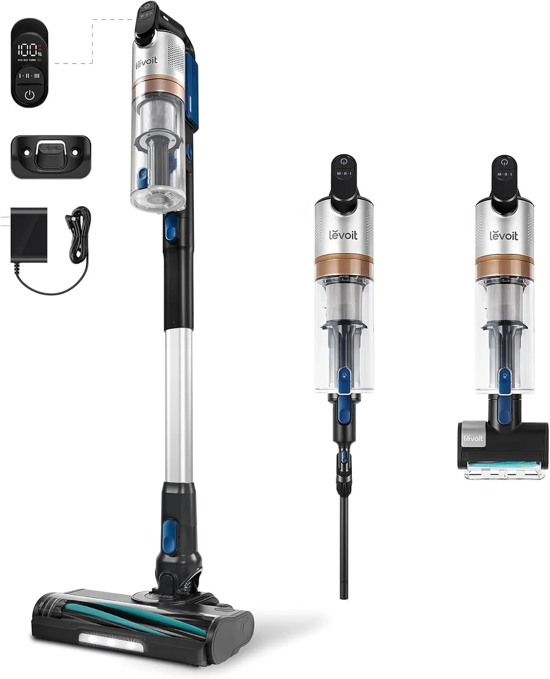 Levoit Cordless Vacuum (60 min, mini motorized brush) cordless handheld vacuum