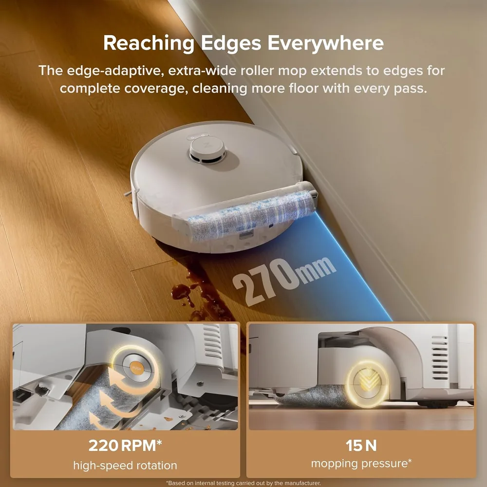 Roborock Qrevo Curv 2 Flow robot vacuum — alternate view 3