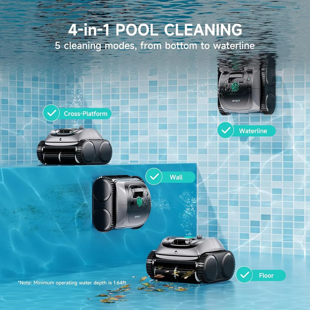 WYBOT C1 robotic pool cleaner — alternate view 3